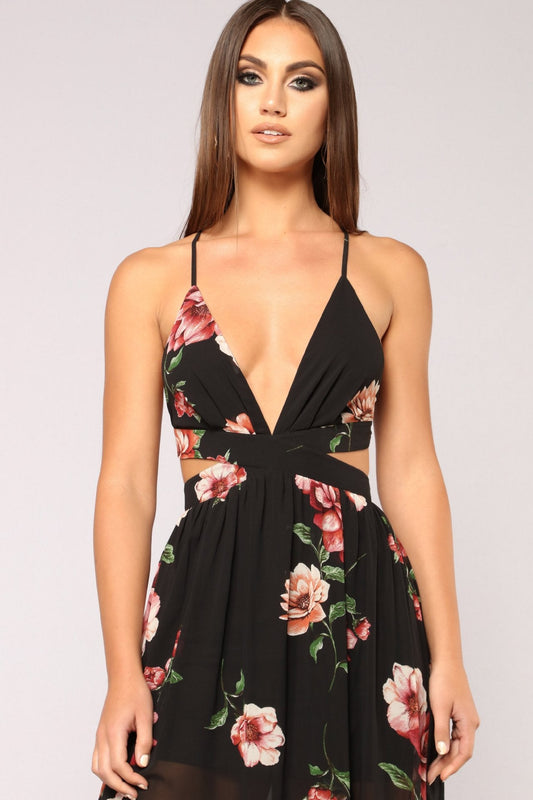 Valentine's Day Dress Backless Sleeveless Suspender Dress