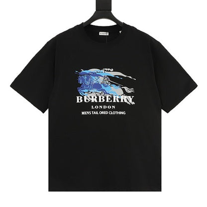 Burberry Equestrian Knight Double Exposure Print T-Shirt