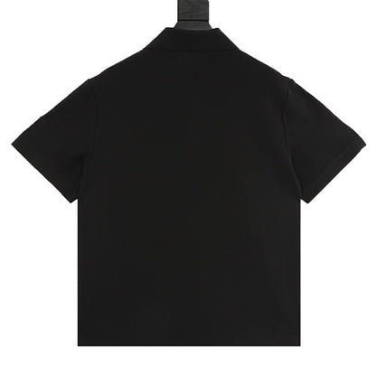 Burberry Check Equestrian Knight Embroidered Polo Shirt