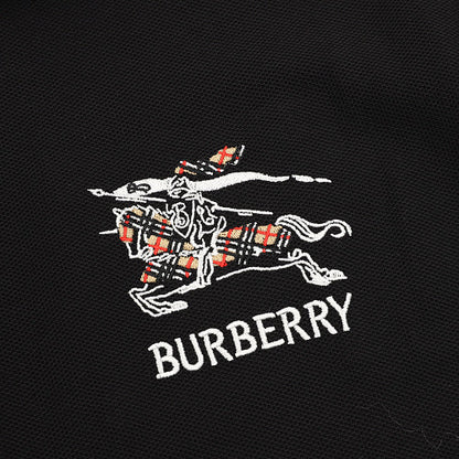 Burberry Check Equestrian Knight Embroidered Polo Shirt