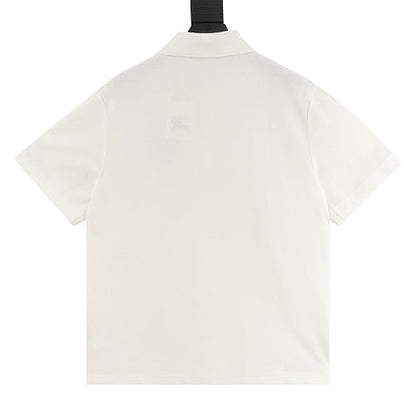 Burberry Check Equestrian Knight Embroidered Polo Shirt