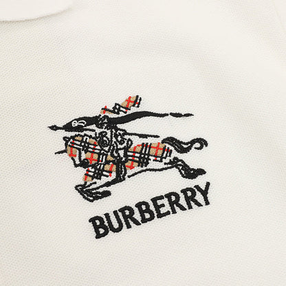 Burberry Check Equestrian Knight Embroidered Polo Shirt