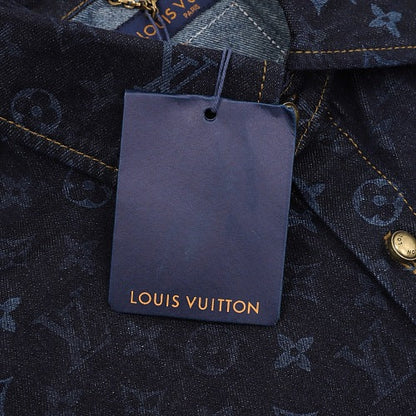 Louis Vuitton LV Monogram Denim Short-Sleeve Shirt