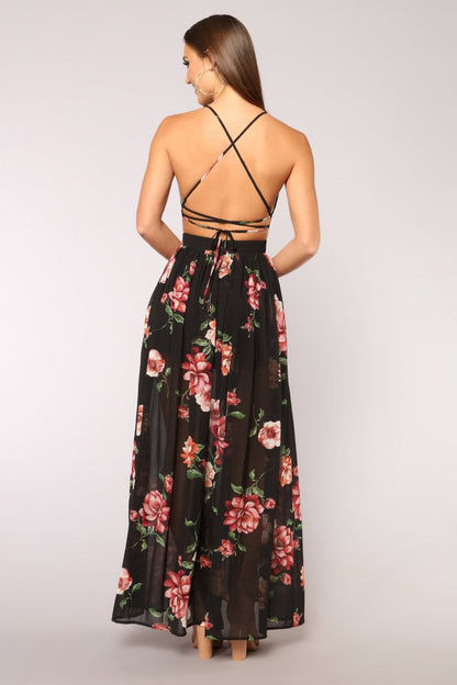 Valentine's Day Dress Backless Sleeveless Suspender Dress