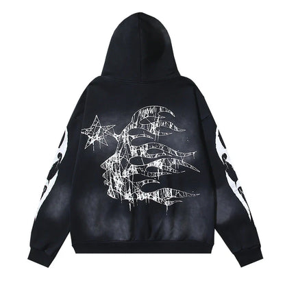 Hellstar Spiderweb Sport Hoodie Black